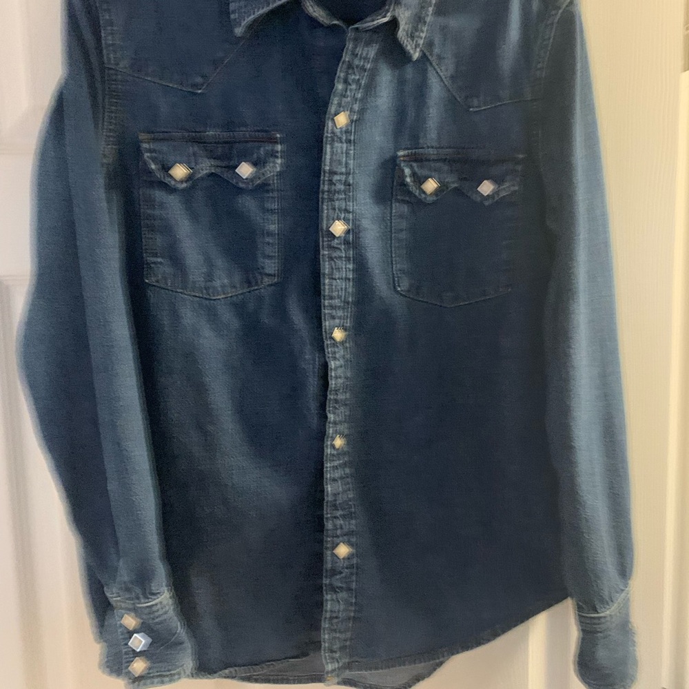 Denim Button-Up Shirt